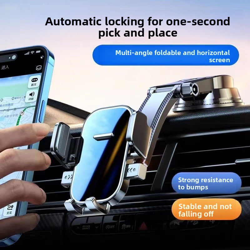 Car-mounted automatic suction cup mobile phone holder